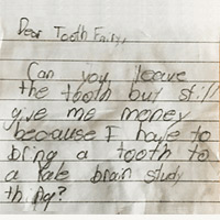 Tooth Fairy note